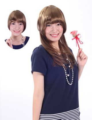 Wigs2you 接髪片 無痕假髪接髪片 長款直髪補髪塊 增厚加長假髪片 無劉海假髪套E-027-LB